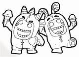 Fuse And Zee Oddbods coloring Page  Download Print Or Color Online sketch template