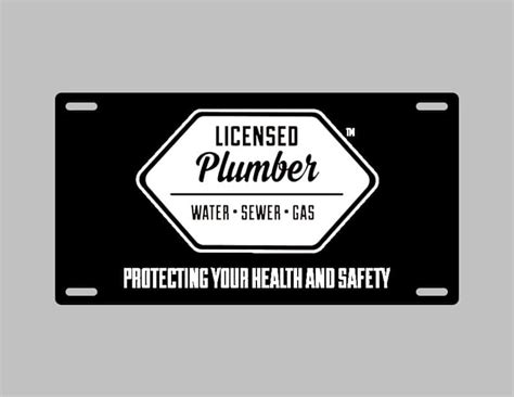 Car Licensed Plumber License Plate - PHCEid | PHCEid Promotional