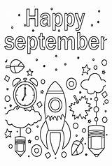 September Coloring Sheet  Free Printable Pages sketch template