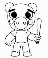 Piggy Roblox Coloring Pages  Free Printable For Kids sketch template
