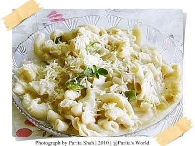 Macaroni in creamy mascarpone cheese sauce - Recipe Petitchef