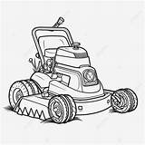 Lawn Mower Coloring Pages sketch template