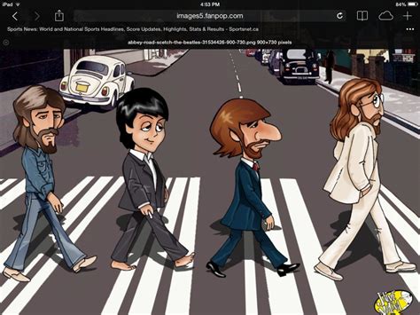 Beatles Abby Rd Cartoon Poster Dos Beatles, Beatles Art, Les Beatles ...