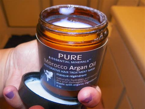 mygreatfinds: Pure and Essential Minerals Organic Morocco Argan Oil Hair Treatment Mask Review