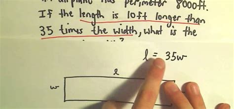 How to Solve a word problem for the perimeter of a rectangle « Math ...