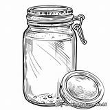 Empty Jar Coloring Pages  Free & Printable sketch template