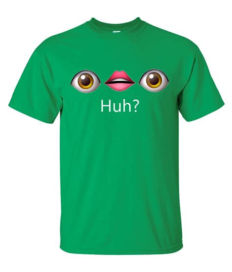 Huh Emoji Eye Lips T-shirt Shirt Emoji Shirt | Etsy