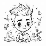 Barber Coloring Pages sketch template