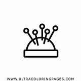 Pin Cushion Coloring Pages For Kids  Free sketch template