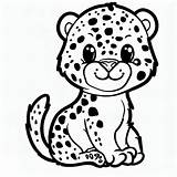 Printable Cute Cheetah coloring Page  Download Print Or Color Online sketch template