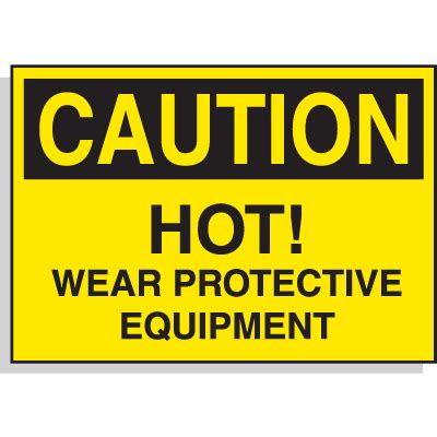 Caution Hot Surface Warning Labels. OSHA Safety Labels | Seton