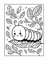 Free Caterpillar Coloring Pages For Kids sketch template