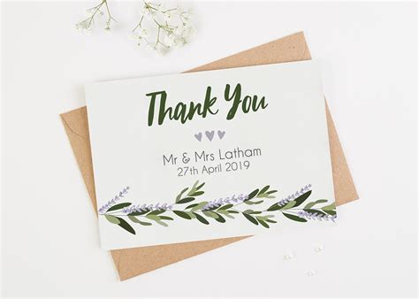 10 Wedding Thank-You Card Examples You'll Love