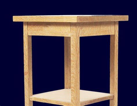 Build A Basic Bedside Table | Woodworking table plans, Woodworking projects, Diy end tables