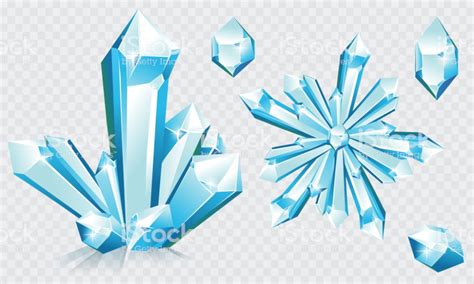 Collection of blue ice crystals and crystal snowflake | Ice crystals, Ice drawing, Crystal ...