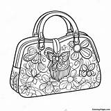 Purse Coloring Page  Pagescom sketch template