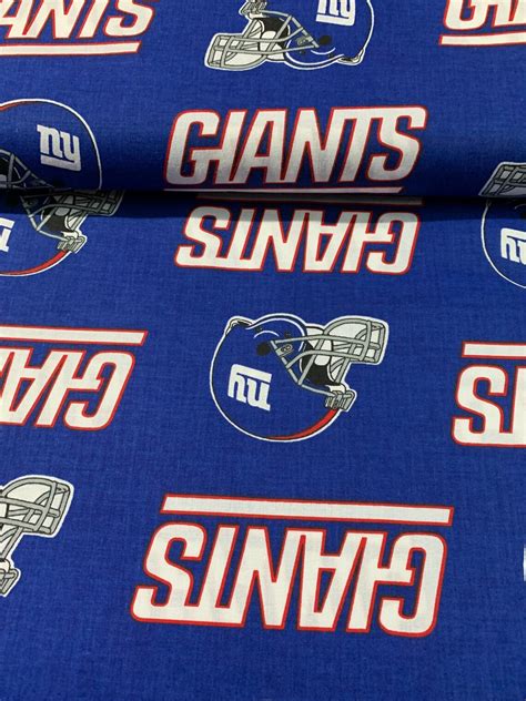 New York Giants Football themed Fabric.....1/2 yard of a 58 | Etsy