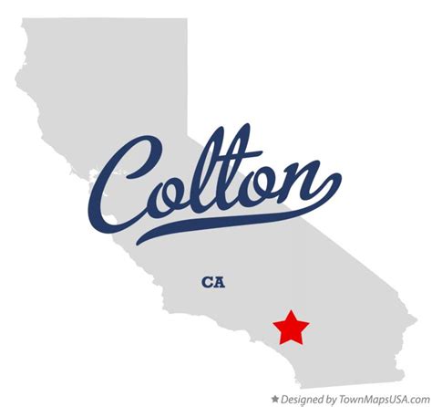 Map of Colton, CA, California