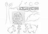 Animals In Zoo coloring Page  Download Print Or Color Online For Free sketch template
