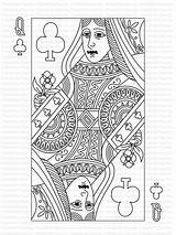Poker Card Drawings Sketch Coloring Page sketch template