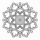 mandala coloring Page For Adult  Simple And Easy mandalas sketch template