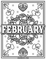 Cute February Coloring Pages  100% Free Printable PDFs sketch template
