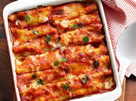 Baked cannelloni, pasta recipe, brought to you by Australian Table | Cannelloni recipes, Meat ...