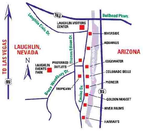 Map Of Laughlin Hotels And Casinos « Play the Best Real Money Online ...