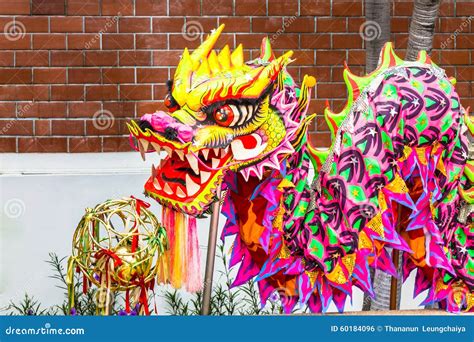 Chinese Dragon Dance Costume. Stock Photo - Image of chinese ...