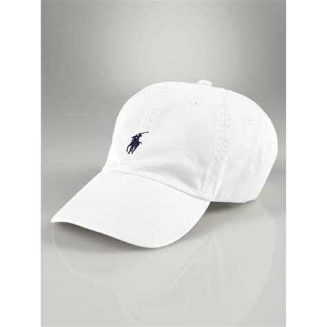 Polo ralph lauren Signature Pony Hat in White for Men | Lyst
