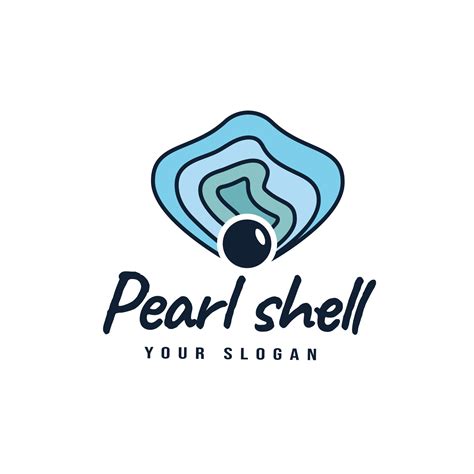 Logo Design Branding Pearl Oyster Scallop Shell Oyster Cockle Clam Mussel, Gems, Jewelry ...