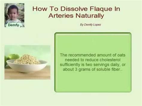 How To Dissolve Plaque In Arteries Naturally - YouTube