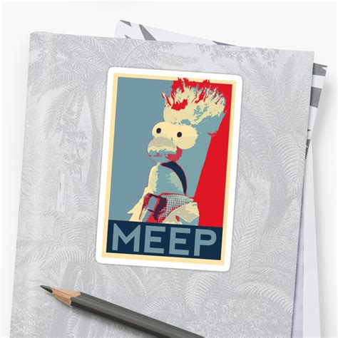 "Meep" Sticker by HenryGaudet | Redbubble