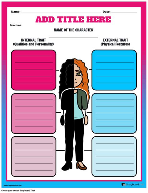 Character Traits Worksheets for Students | StoryboardThat