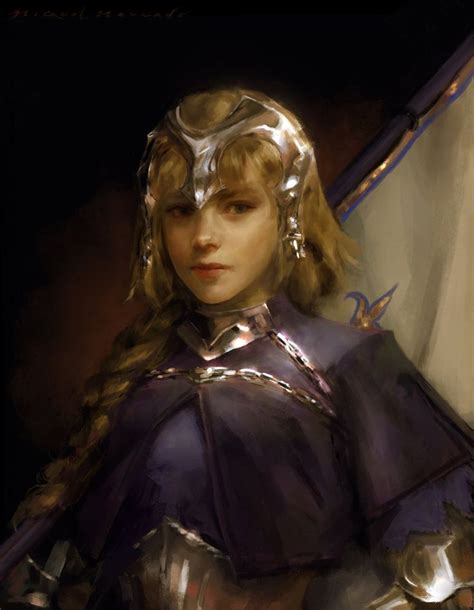 Jeanne d'Arc by merkymerx Fantasy Paintings, Fantasy Art, Fantasy Women, Anime Fantasy, Digital ...