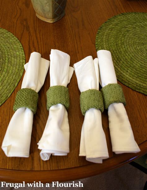 Frugal with a Flourish: Totally Free Custom Napkin Rings