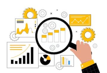 Premium Vector | Analysis of graphs and charts