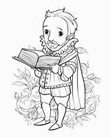 Shakespeare Coloring Pages sketch template