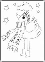 CUTE Winter Animals Coloring Pages 16201019 Vector Art At Vecteezy sketch template
