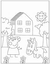 Free PEPPA PIG Coloring Pages For Download Printable PDF sketch template