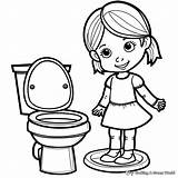 Potty Training Coloring Sheets Pages sketch template