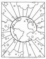 Earth Coloring Pages For Preschoolers sketch template
