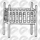 Cot Clipart For Coloring sketch template