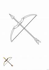 Bow And Arrow Coloring sketch template
