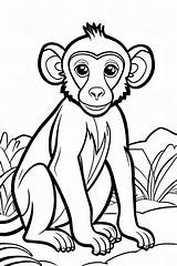 10 Baboon Coloring Pages For Kids  ShadeMaze sketch template