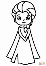 Chibi Elsa Coloring Page  Free Printable Coloring Pages sketch template