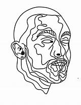 Trippy Mac Miller Coloring Page Merch  Etsy Ireland sketch template