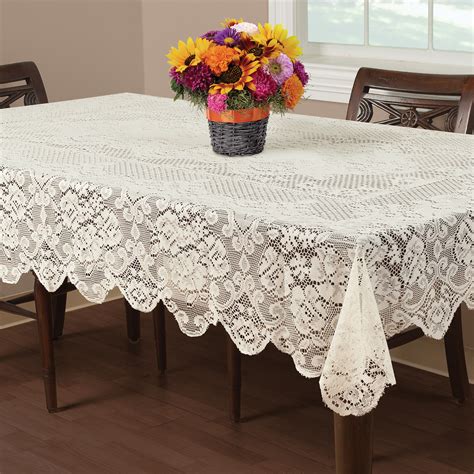 Essential Home Buckingham Lace Tablecloth Ivory 52 X 70 - Home - Dining ...