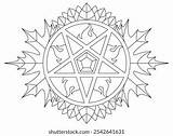 Pentagram Coloring Pages Over 546 Royalty Free Licensable Stock  sketch template