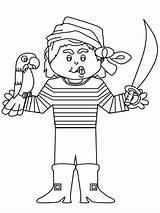 Boy Pirate Coloring Page Uniqua For Kids  Ihatra Site sketch template